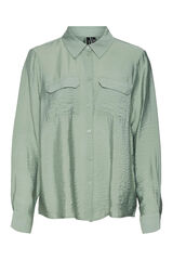 Vero Moda Camisa de manga larga Verde oscuro