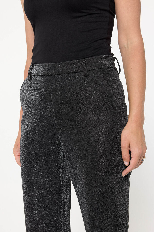 Vero Moda Cal&ccedil;as de lurex Preto