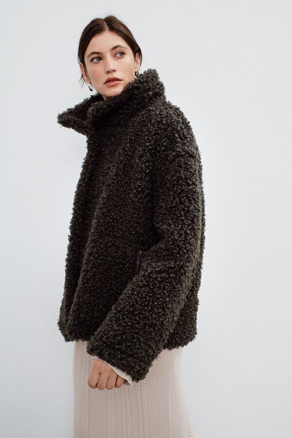 Object Sobretudo curto dupla face Cinzento