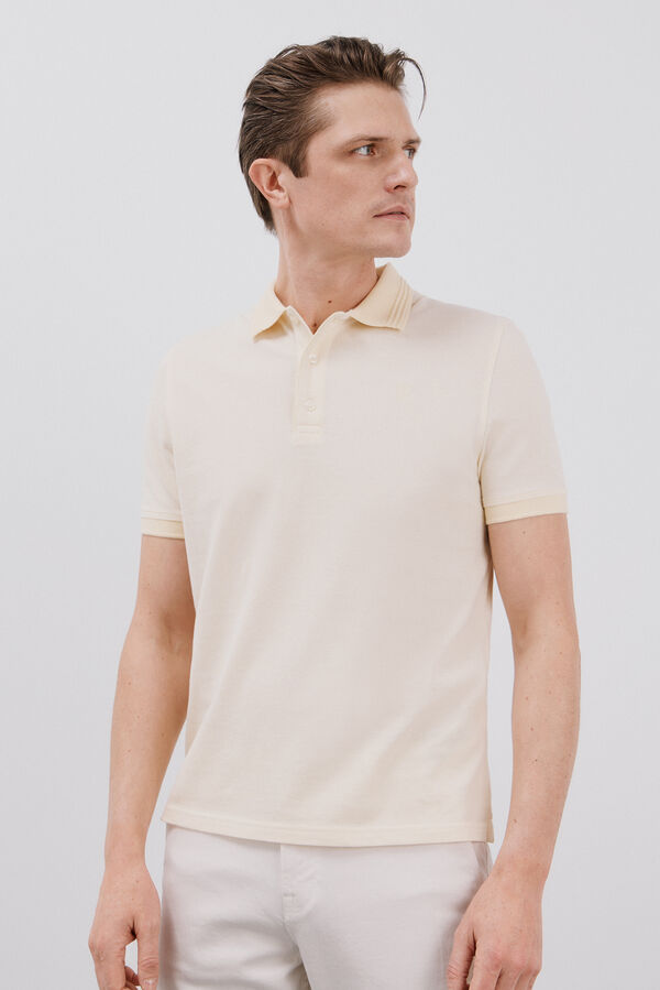 Cortefiel Polo oxford Amarillo