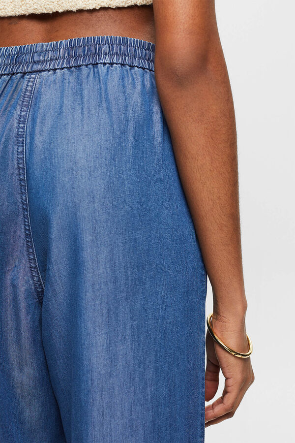 Esprit Pantal&oacute;n jogger Tencel Azul