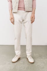 OOTO Pantal&oacute;n chino slim fit Marfil