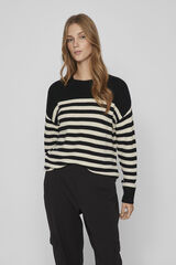 Vila Camisola de malha soft Preto