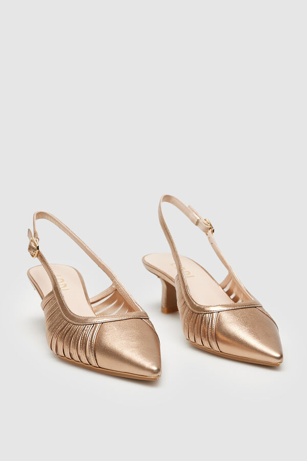 Lodi Zapatos destalonados de mujer en piel Amarillo