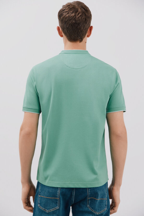 Cortefiel Polo gola mao Verde