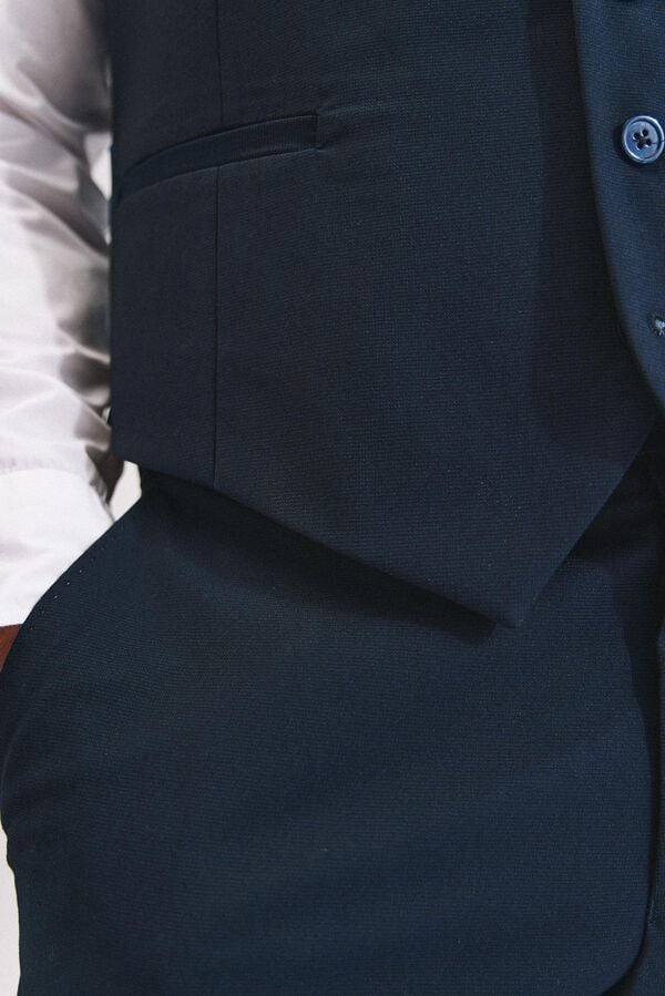 Cortefiel Colete estruturado s&eacute;rie XXI Azul