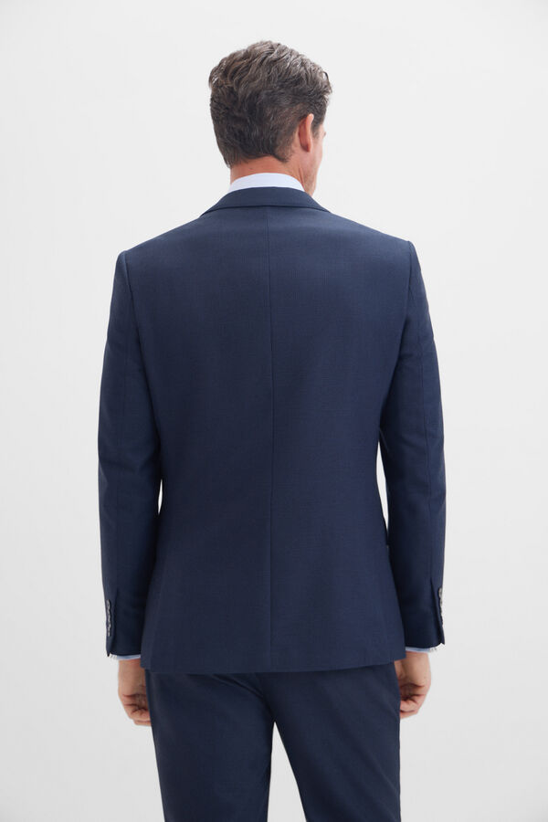 Cortefiel Americana cuadros serie xxi Azul marino