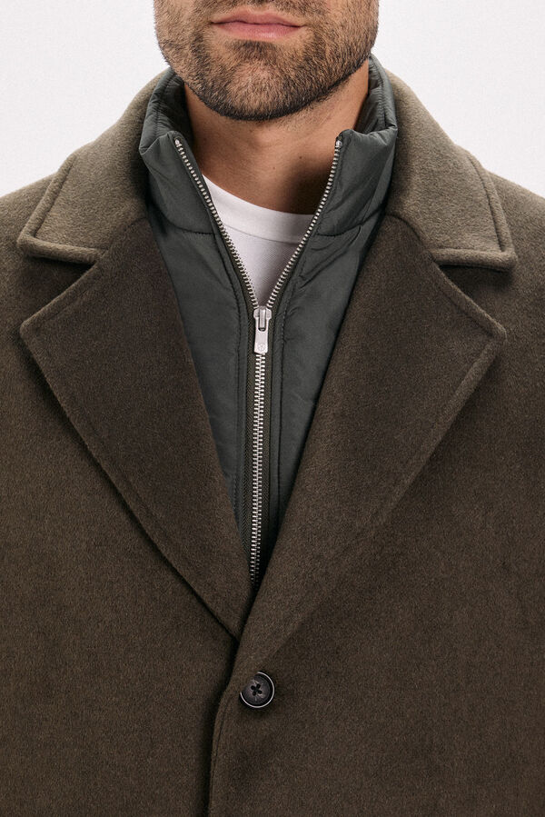 Jack & Jones Sobretudo longo com fecho combinado Verde
