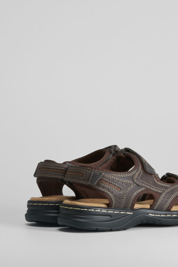 Comfeet Sandalia californiana cosidos COMFEET Marr&oacute;n oscuro