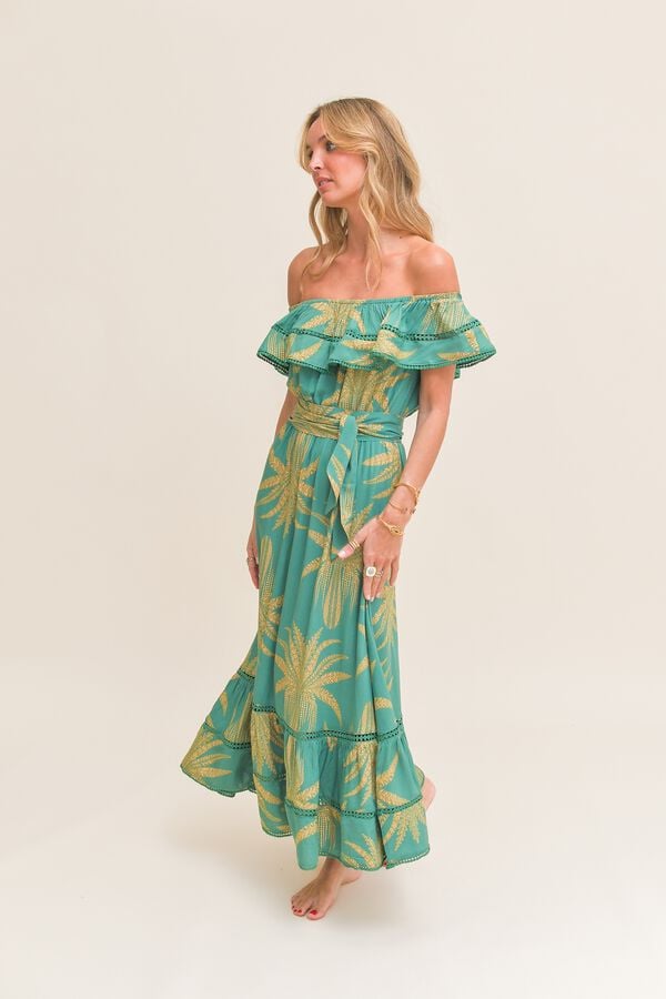 Jaase Vestido largo Romi Verde