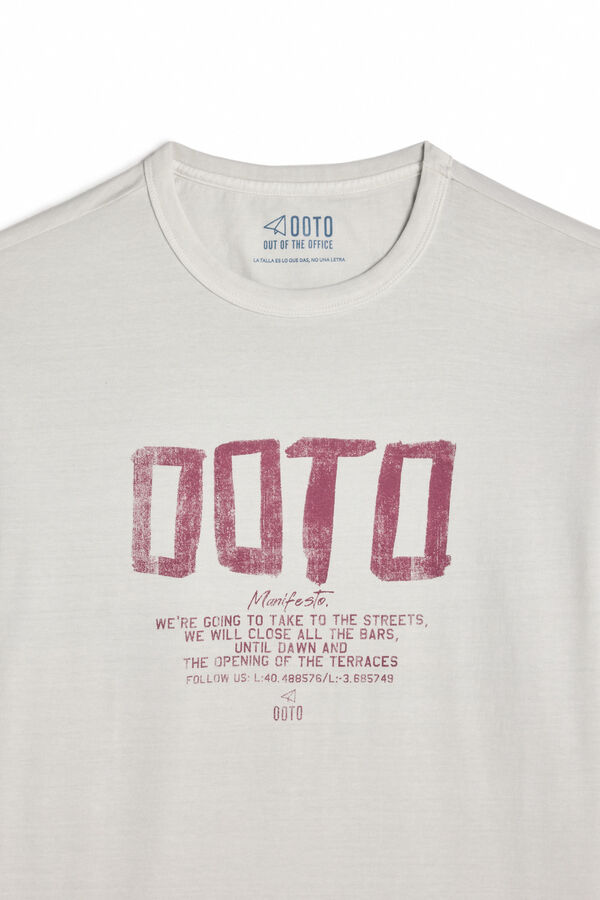 OOTO Camisola gr&aacute;fica logo OOTO Cinzento