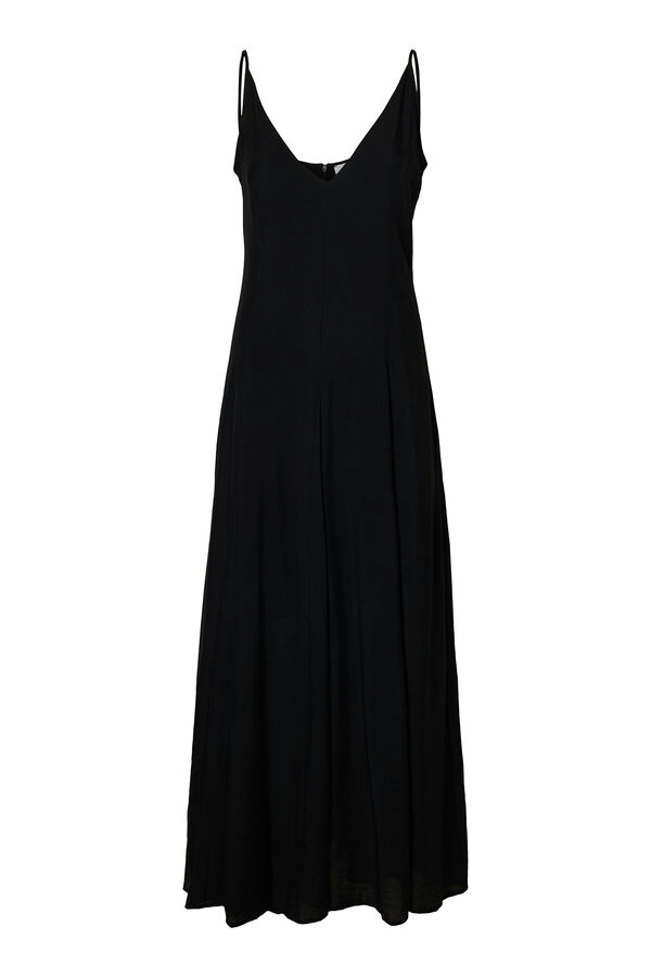 Selected Femme Vestido comprido de alças Preto