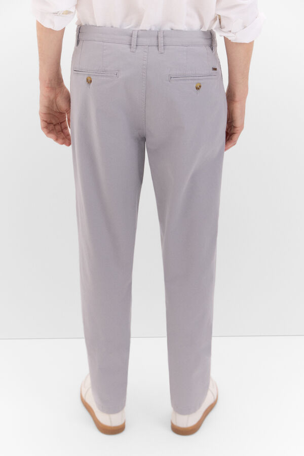 Cortefiel Cal&ccedil;as chino regular fit Cinzento
