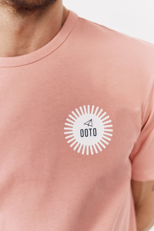 OOTO Camiseta gr&aacute;fica lavada OOTO Vermelho