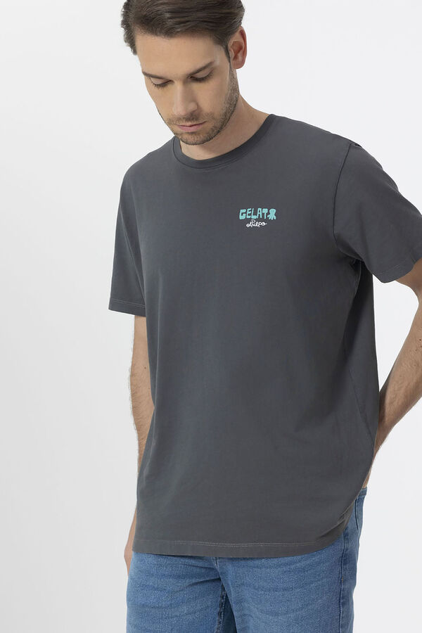 elPulpo Camiseta estampado elPulpo Gelato Cinzento