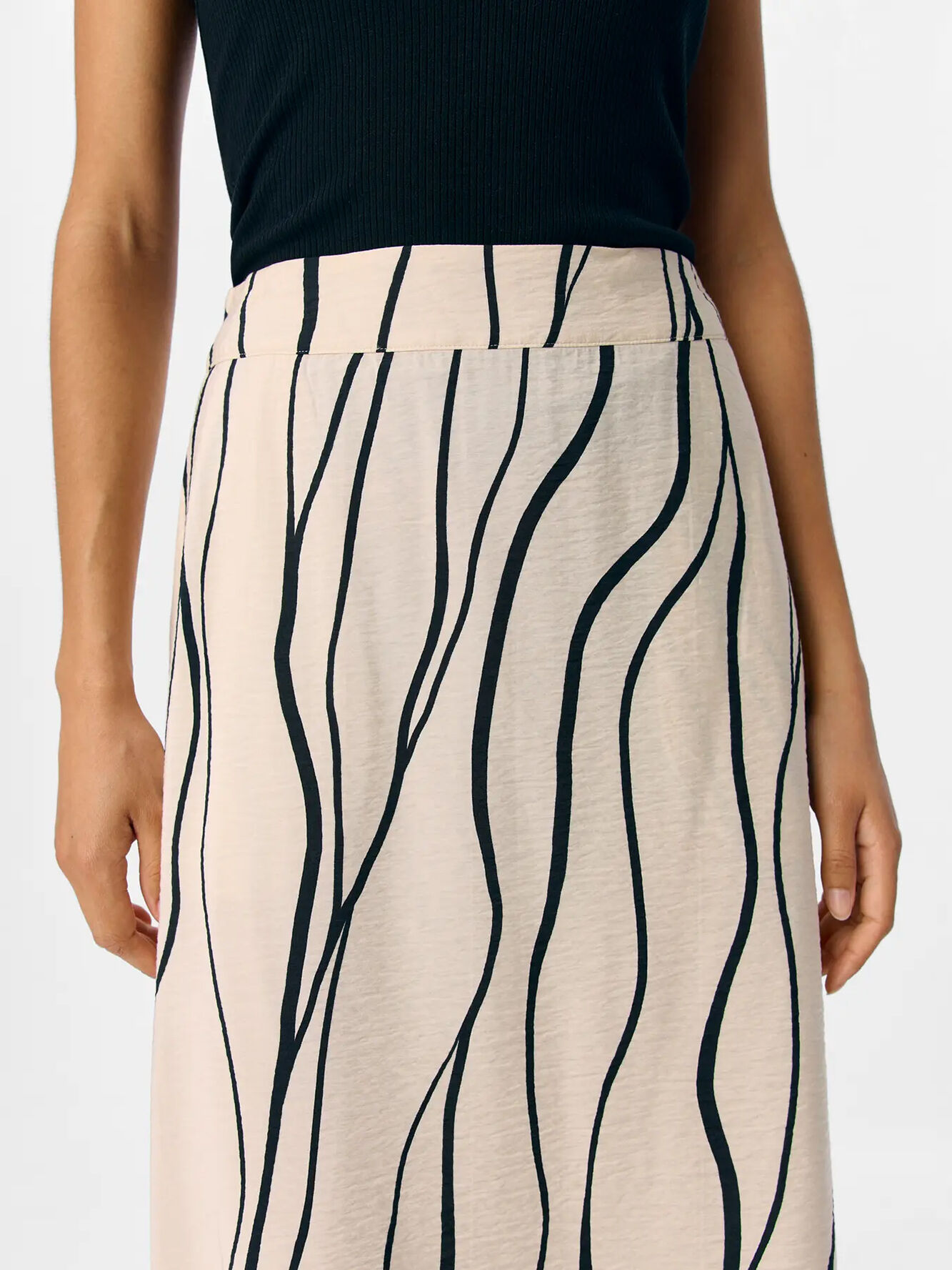 Object Falda midi estampada