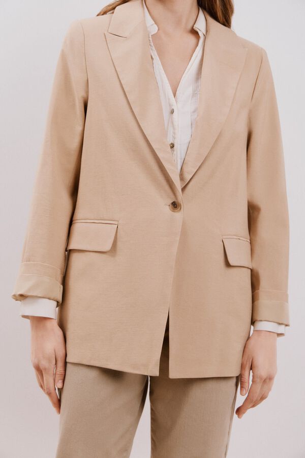 Cortefiel Blazer leve Tostado