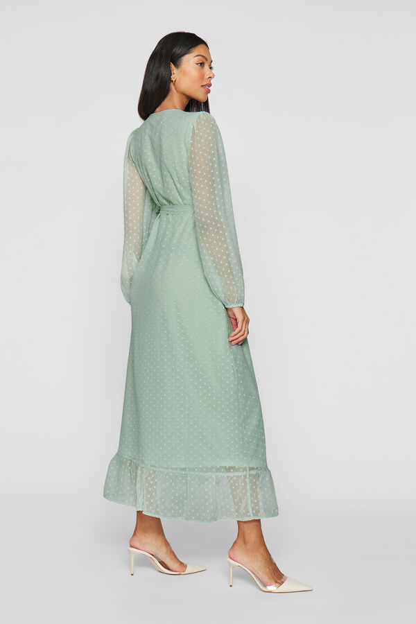 Vila Vestido midi fiesta Verde