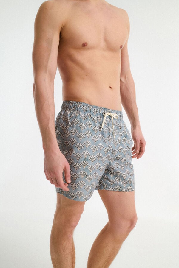 Selected Fato de banho estampado Verde