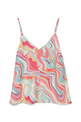 Vero Moda Top de al&ccedil;as  Cinzento