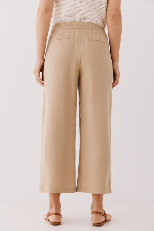 Cortefiel Pantal&oacute;n de tencel Tostado