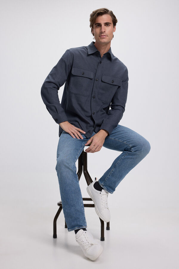 Jack & Jones Sobrecamisa confort fit Azul marino