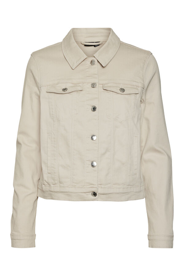 Vero Moda Jaqueta jeans curta Cinzento