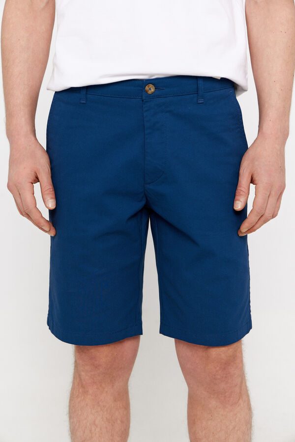 Cortefiel Bermudas chinos estampadas Azul