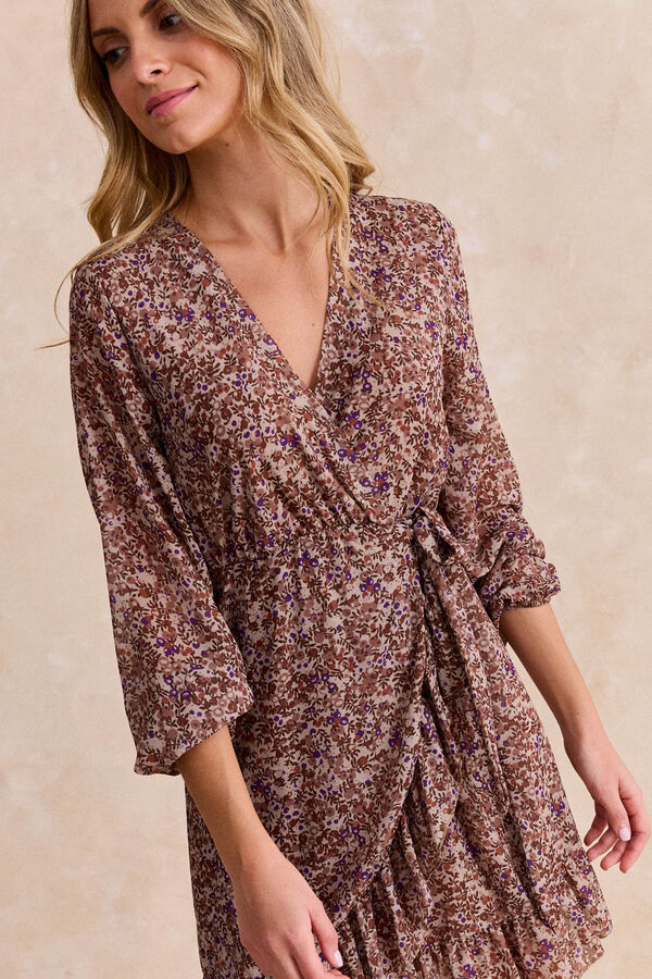 Polín Et Moi Vestido curto Malia Tostado