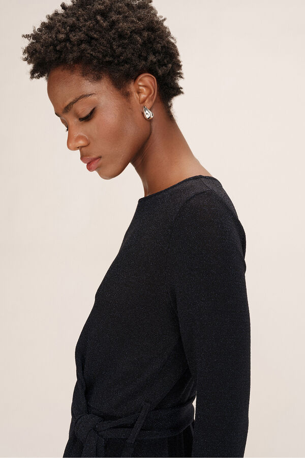 Grace & Mila Vestido curto de lurex  Azul