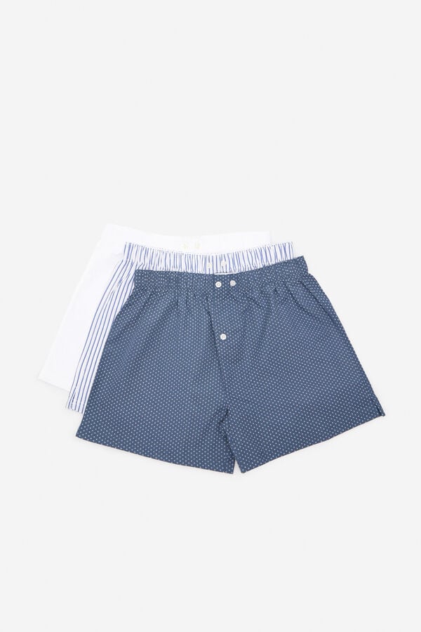 Cortefiel Pack 3 boxers tecido Branco