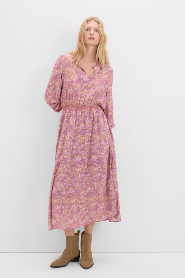 Cortefiel Vestido com estampado animal Multicolorido