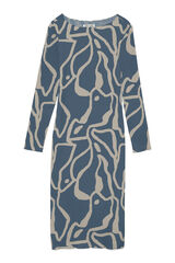 Vero Moda Vestido ajustado largo estampado Azul marino