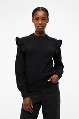 Object Jersey volantes Ecovero Negro