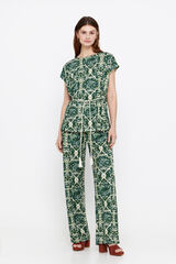 Cortefiel Cal&ccedil;as malha estampadas Verde