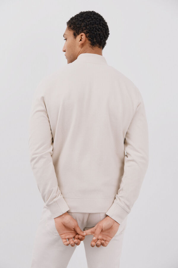 Cortefiel Cardigan lavado estruturado Tostado