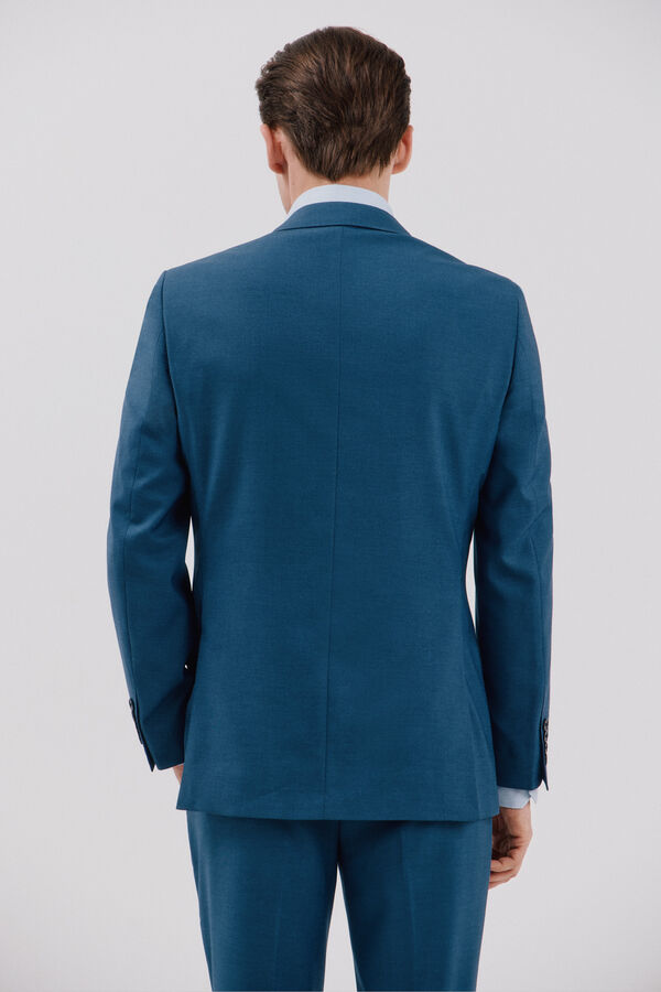 Cortefiel Blazer azul slim fit Azul