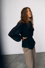 Object Blusa manga comprida Preto