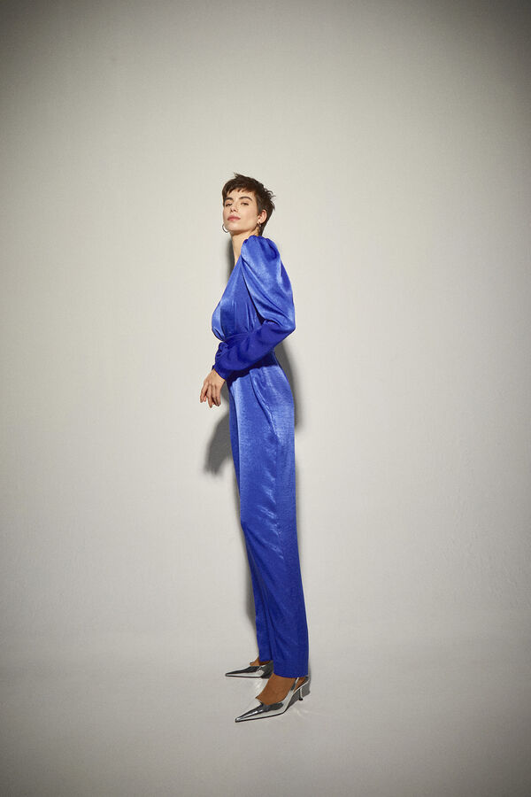 Dolores Promesas Mono Satinado Azul Klein Azul oscuro