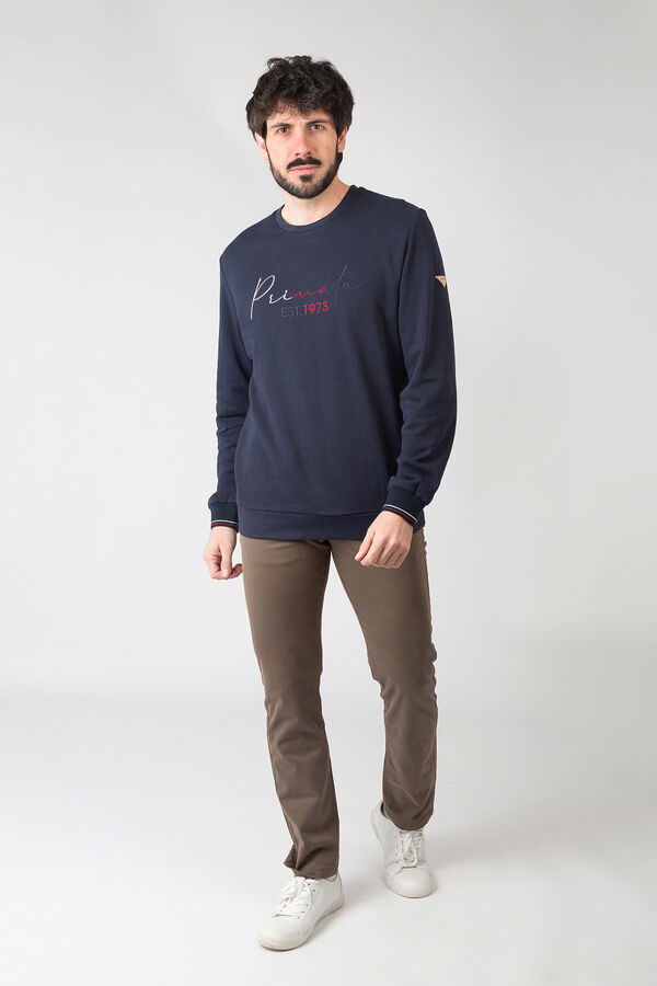 Privata Sudadera cuello redondo Azul marino