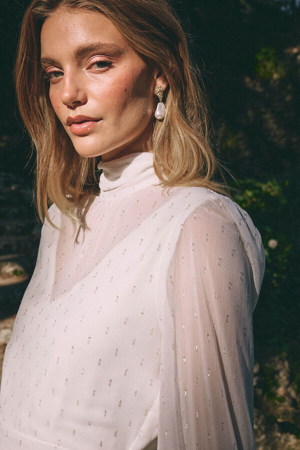 Pol&iacute;n Et Moi Vestido de novia Francisca Blanco