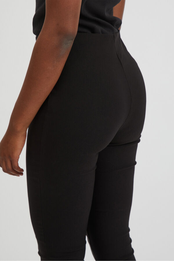 Cortefiel Pantalones de mujer leggings tiro alto Negro