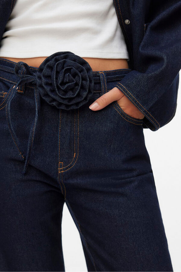 Vero Moda Jeans largos com bainha virada Azul