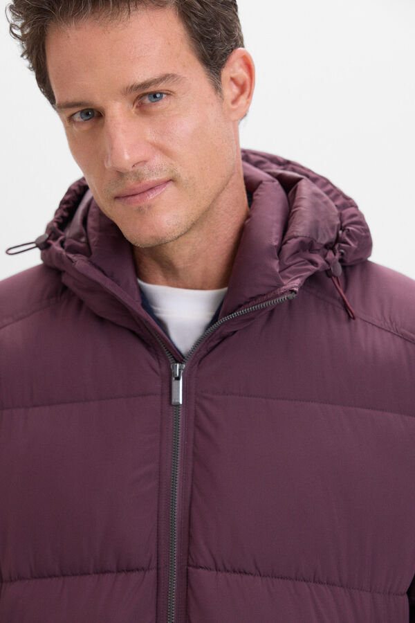 Cortefiel Cazadora acolchada Vino