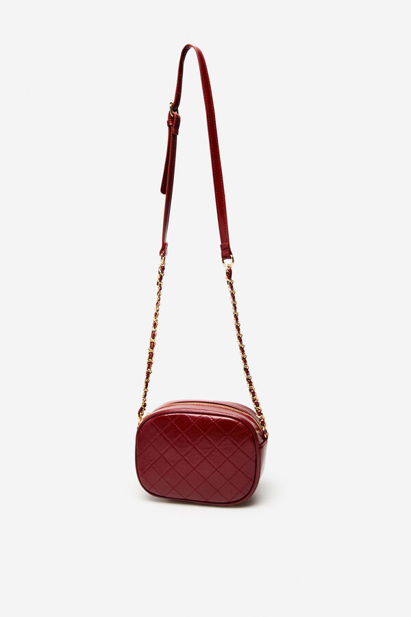 Cortefiel Bandolera acolchada Rojo