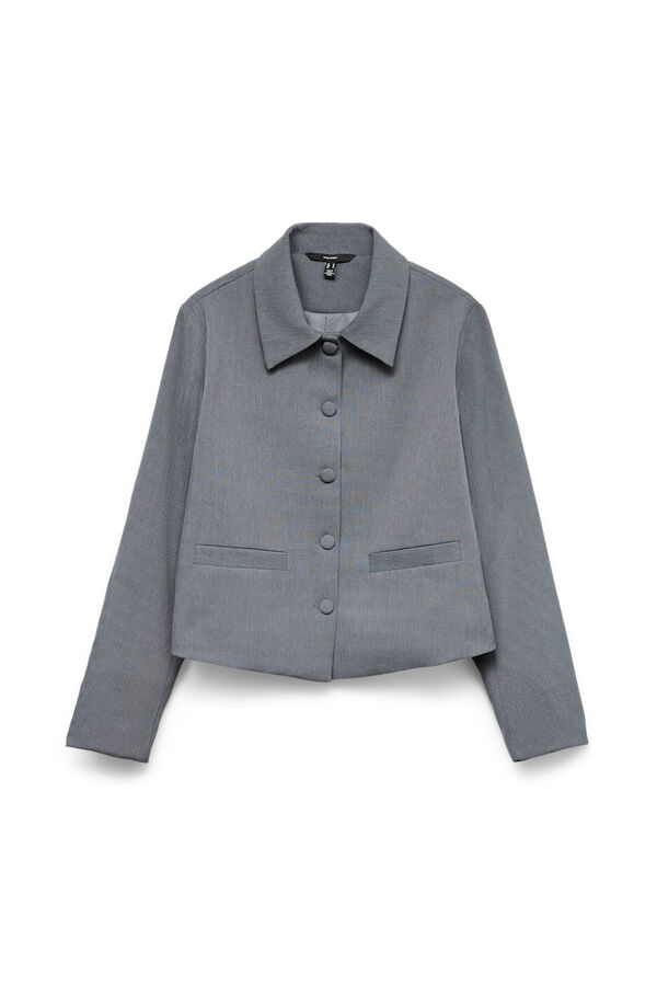 Vero Moda Chaqueta estilo blazer con botones forrados Gris oscuro
