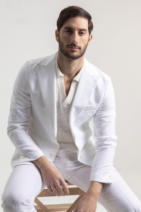 PuroEGO Americana lino Blanco