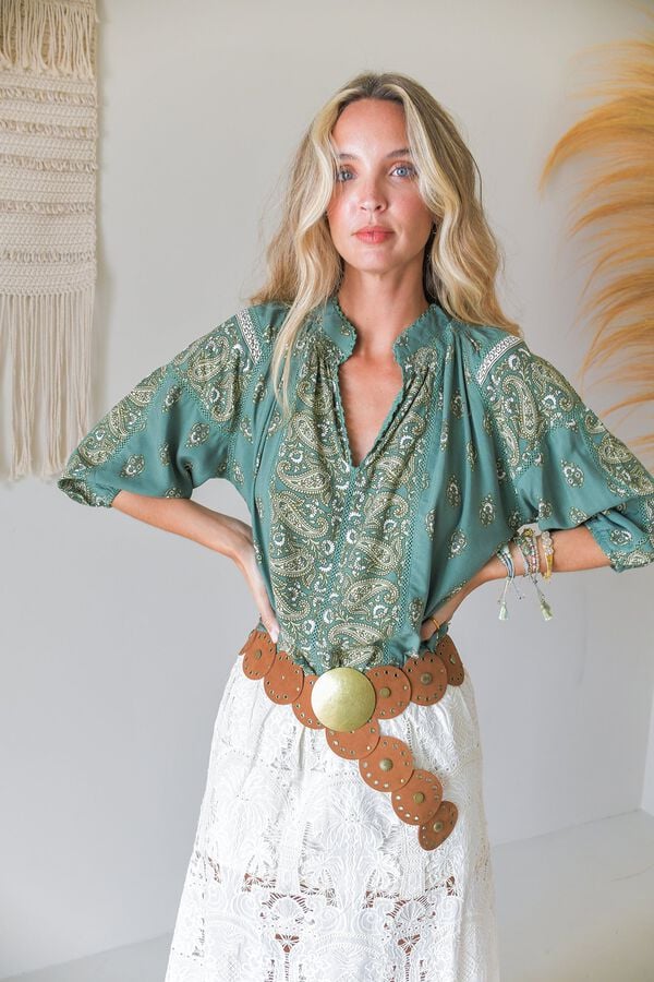 Jaase Blusa de manga comprida Verde