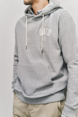 OOTO Sudadera con capucha con logo Gris