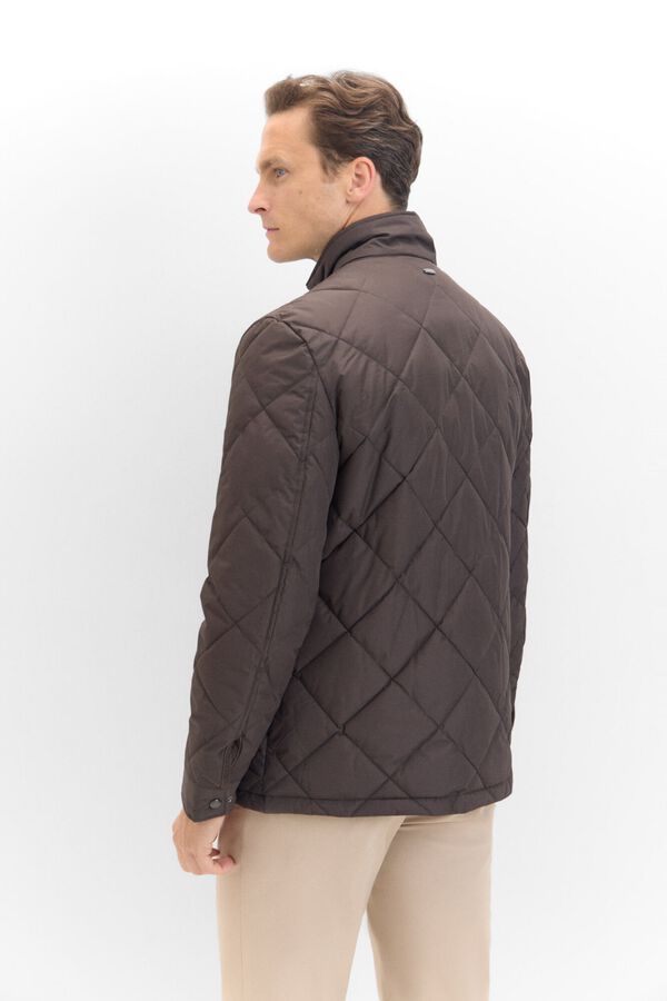 Cortefiel Chaqueta acolchada Marr&oacute;n oscuro